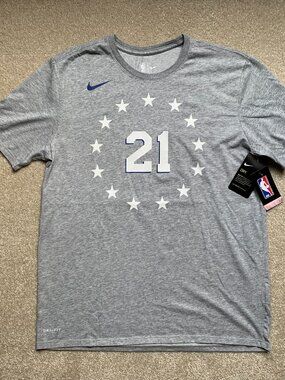NWT Nike NBA Authentic Embiid T-Shirt Mens Large